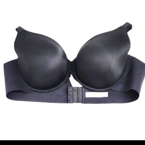CACIQUE Size 44C Lightly Lined Full Coverage Black Underwire Bra